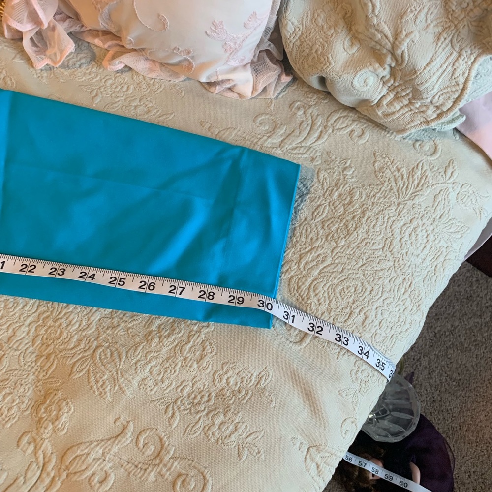 Grace Elements, Turquoise Ankle Pants, Flat Front - image 6